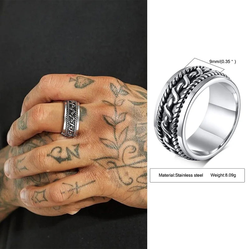 Mprainbow Twisted Rope Ring