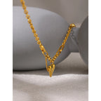 Gold Geometric Pendant Necklace