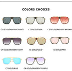 Retro metal sunglasses
