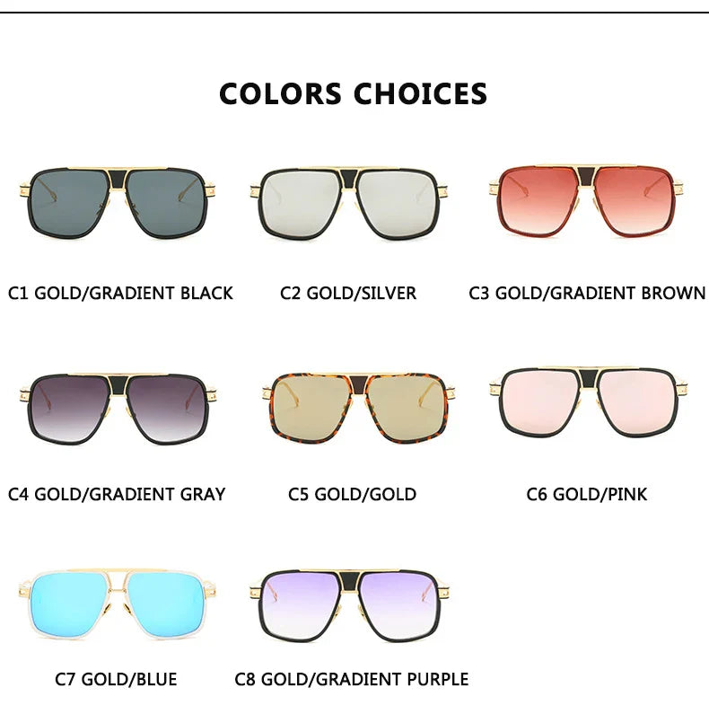 Retro metal sunglasses
