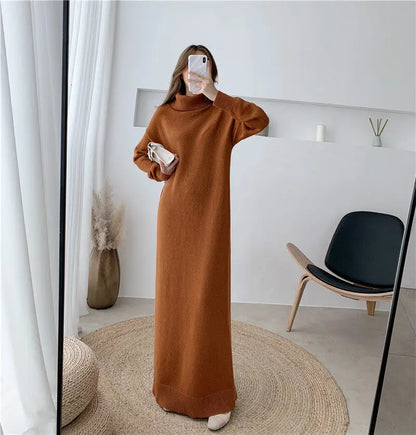 Extra Long Sweater Dress