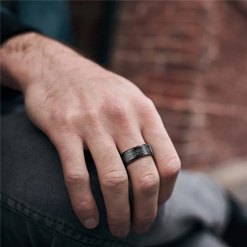 TIGRADE Black Titanium Ring