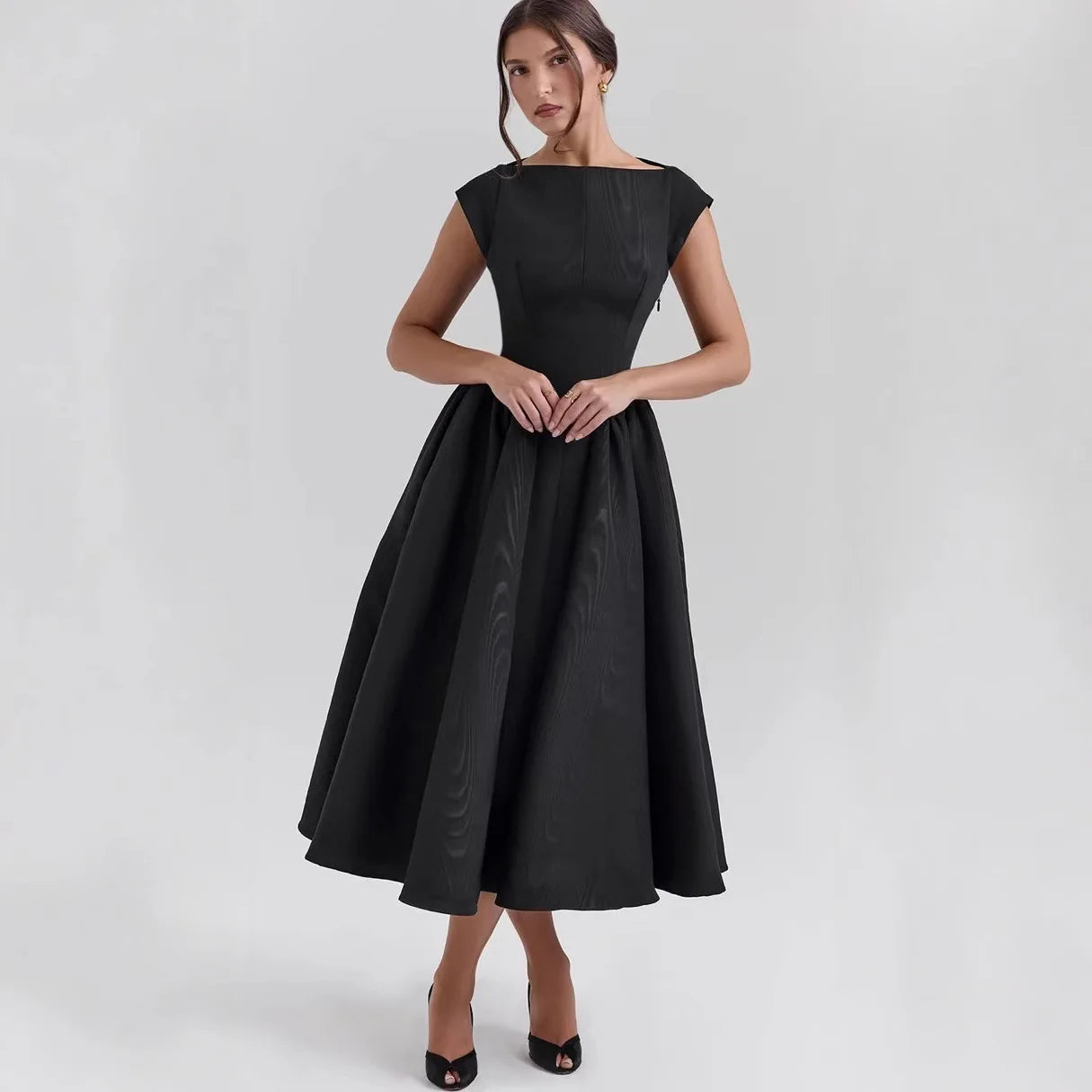 French Style Pleated Dress