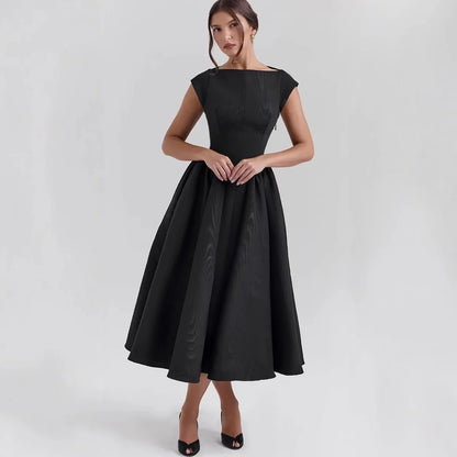 French Style Pleated Dress