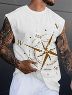 Rudder Graphic Print Tank Top