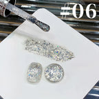 SHAKA 9-Color White Nails Star