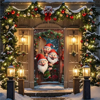 Christmas Santa Door Banner