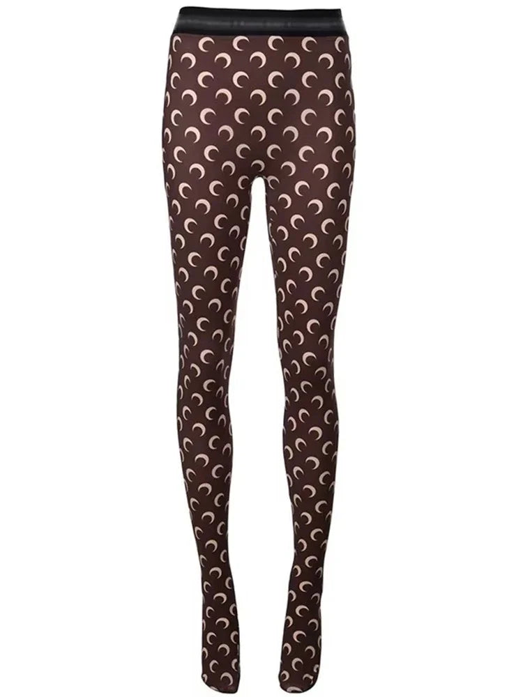 Thin Seamless Printed Leggings