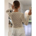 Sheer Mesh Dot Top