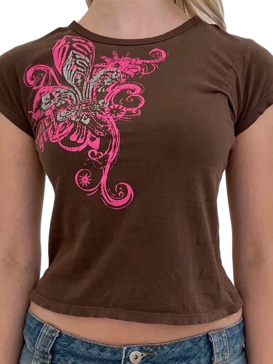 Everyday Graphic Print Crew Neck True-To-Size Fit T-Shirt