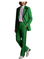 Black Trim Slim Tuxedo Suit Set