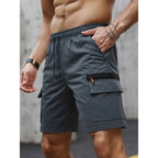 Big Pocket Elastic Cargo Shorts