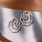 Geometric Zircon Stud Earrings