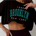 Brooklyn Graphic Crop T-Shirt