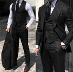 Solid Formal Single-Breasted Suit Set