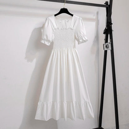 Summer Pleated Chiffon Dress