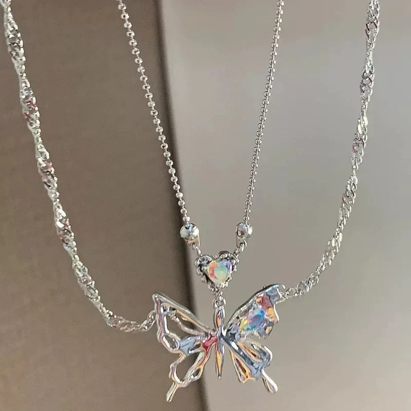 Crystal Cross Pendant Necklace