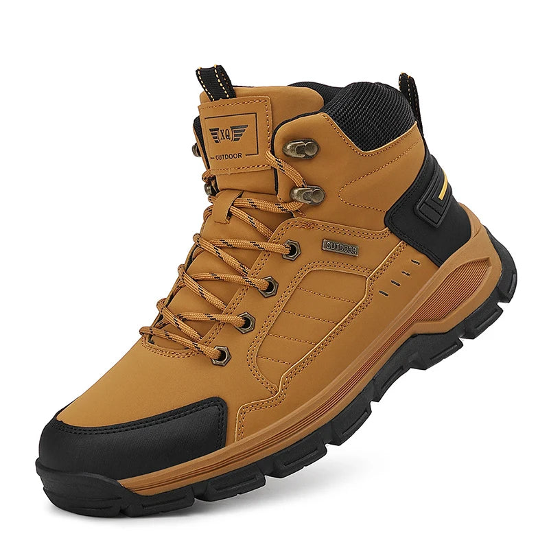 Waterproof Leather Desert Ankle Boots