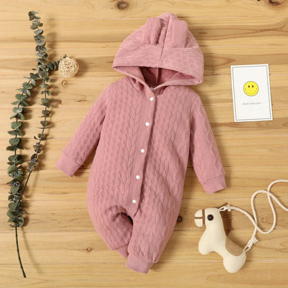 Newborn Hooded Baby Romper