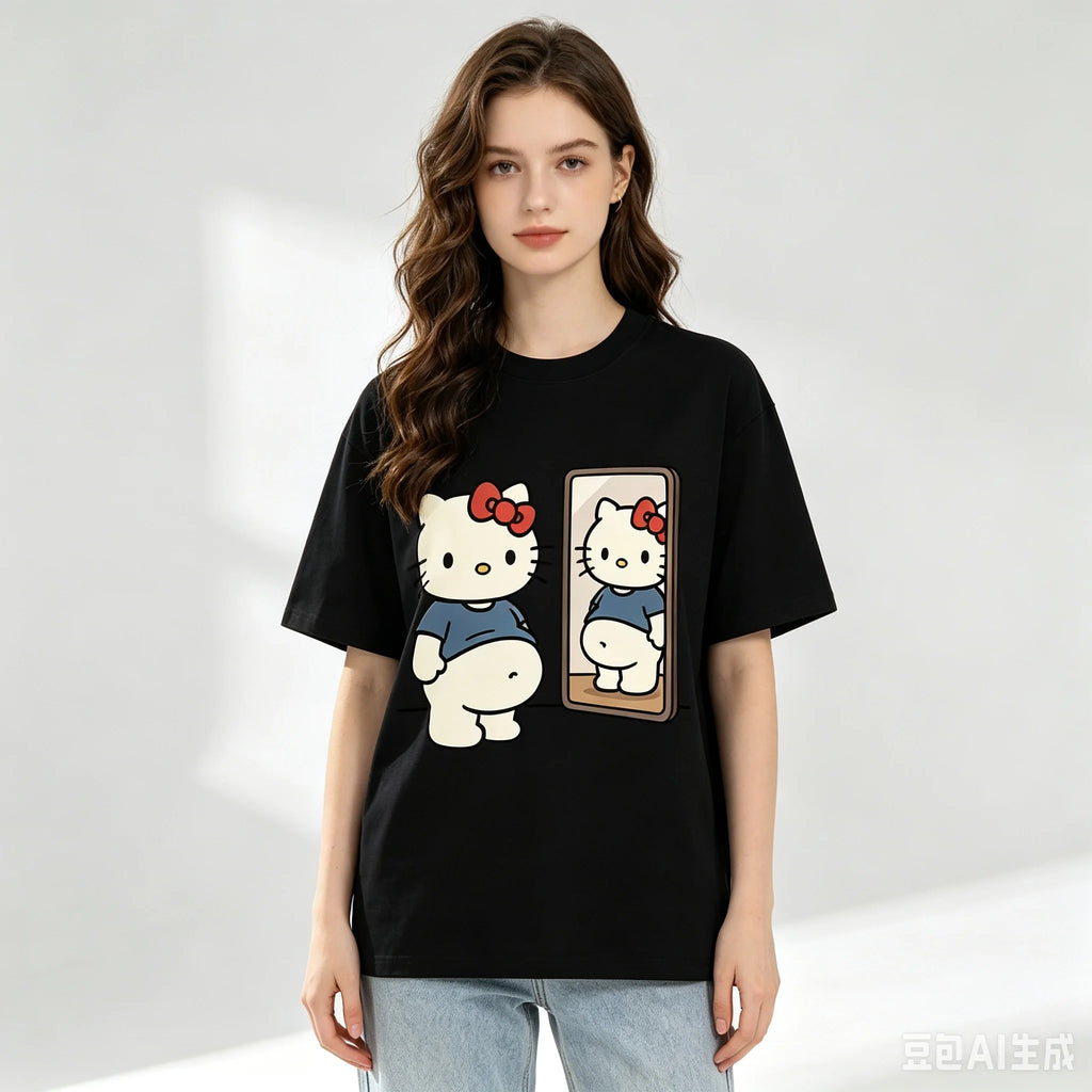 Kawaii Character Graphic Print T-Shirt