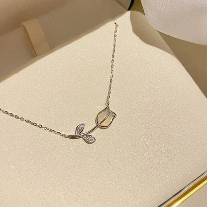 Zircon Clavicle Chain Necklace