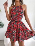 Women's Floral Ruffle Dress