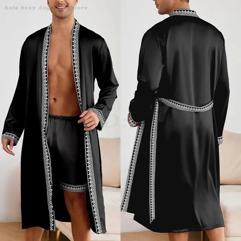 Robe Shorts Pajamas Set Bathrobe