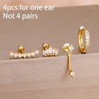 Zircon Water Drop Hoops