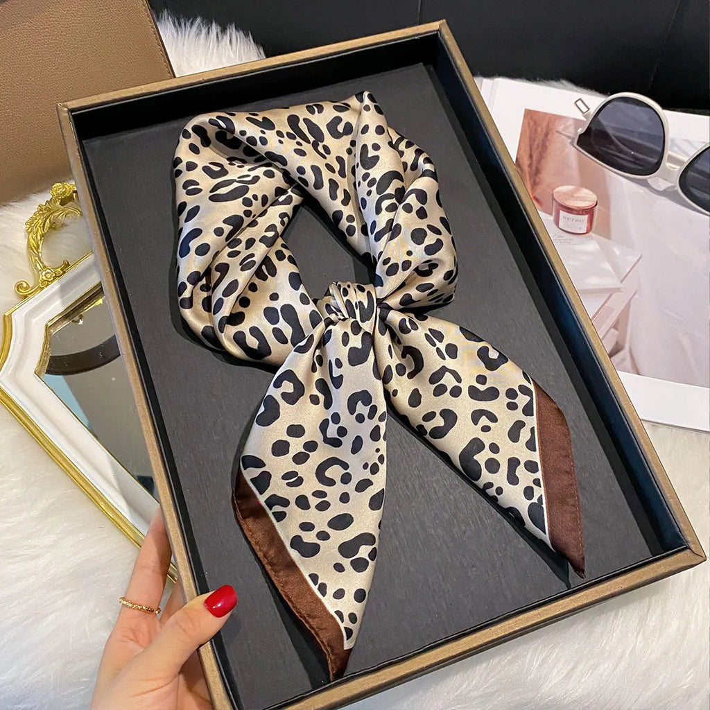 Leopard Square Print Shawl Scarf