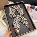 Leopard Square Print Shawl Scarf