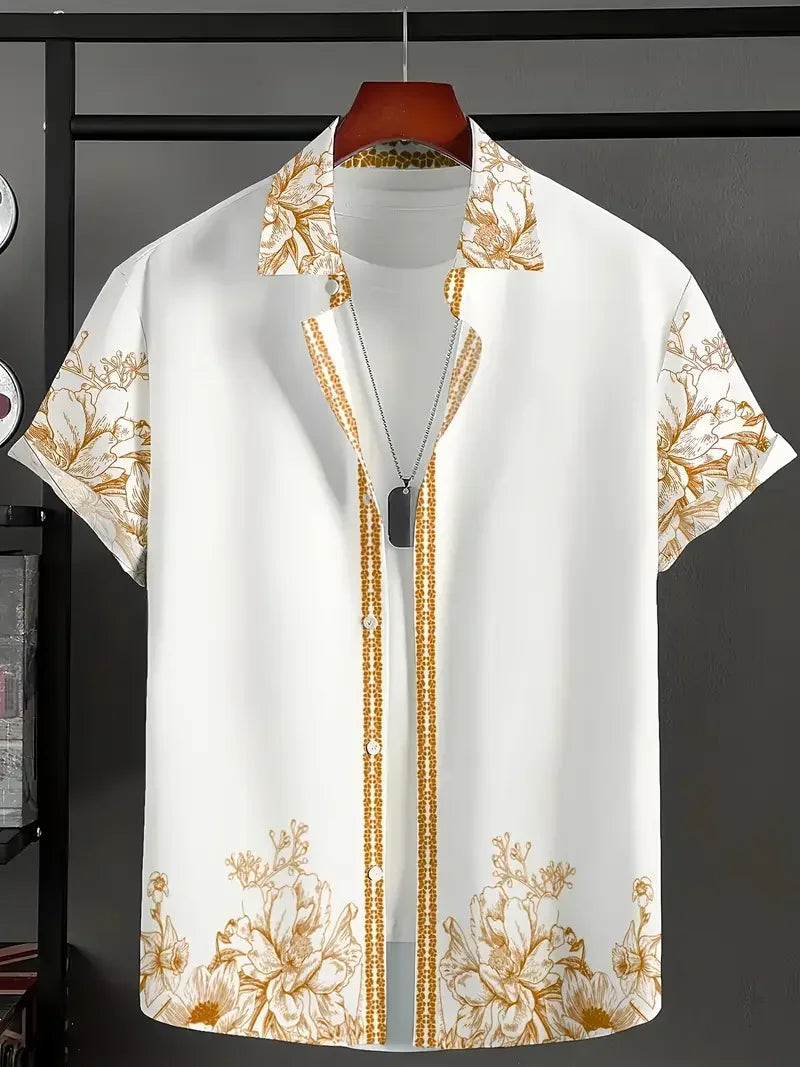 Summer Hawaiian Floral Shirt