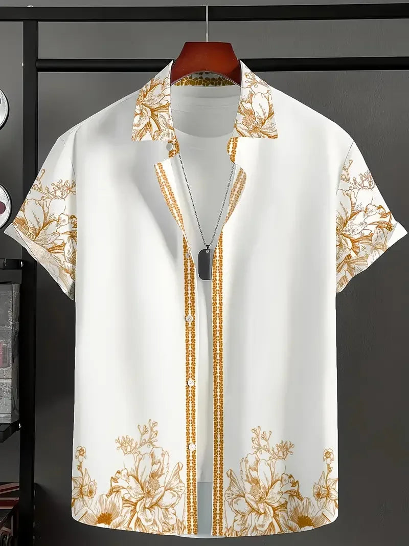 Summer Hawaiian Floral Shirt