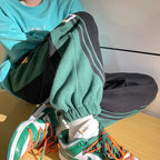 Spliced Cotton Terry Sweatpants