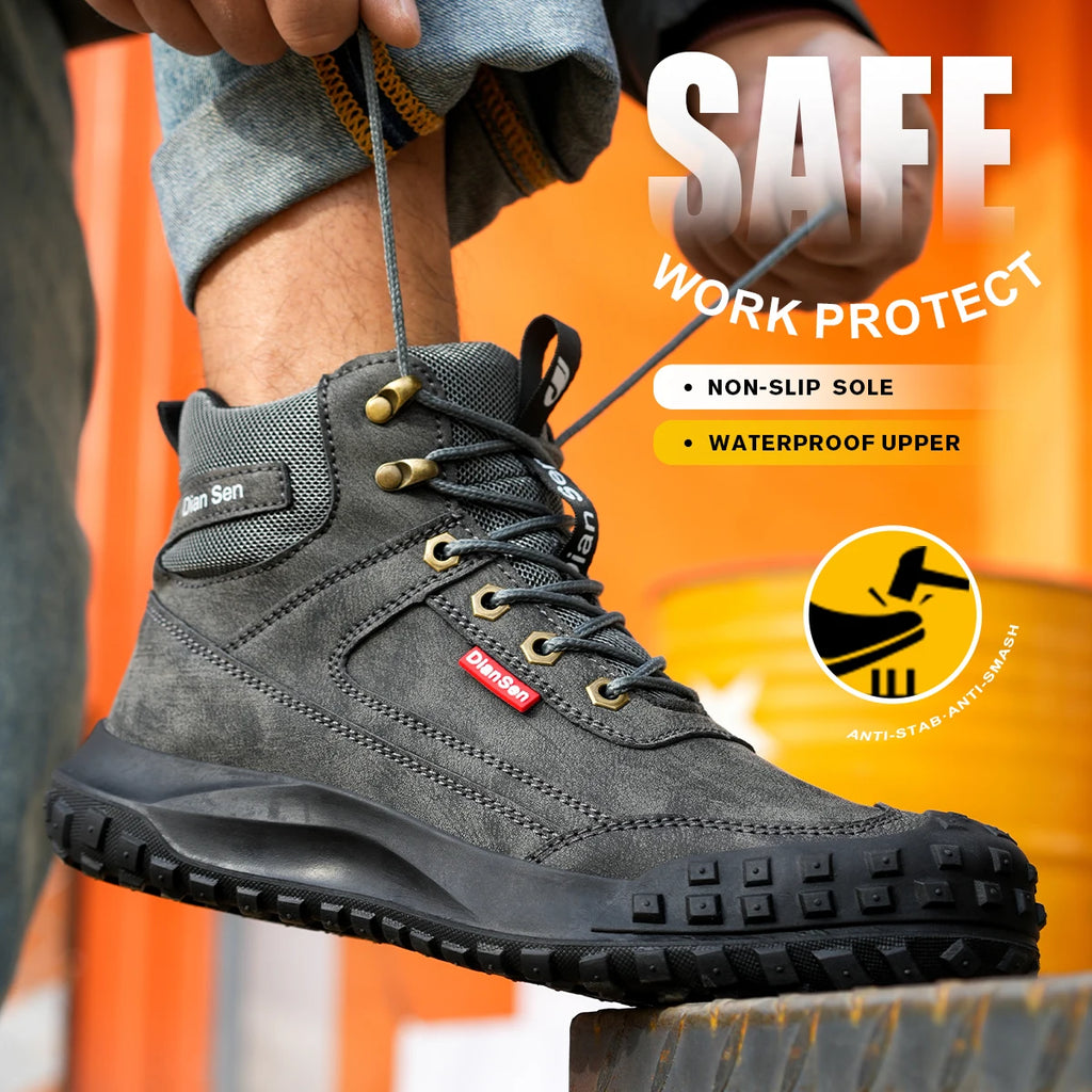 Dian Sen Steel-Toed Safety Shoes