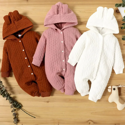 Newborn Hooded Baby Romper