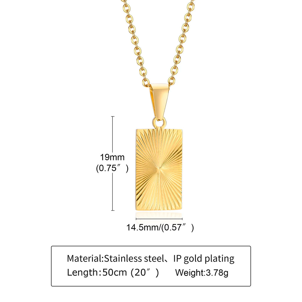 Mprainbow Sunburst Charm Necklace