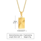 Mprainbow Sunburst Charm Necklace