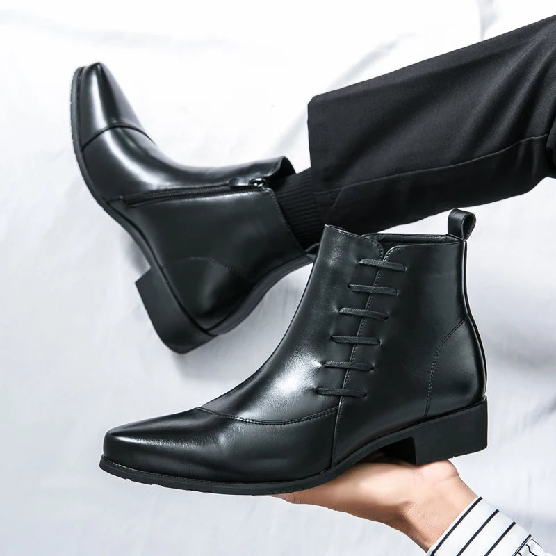 Ethnic Suede Riding Boots