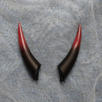Gradient Devil Horns Hair Clip
