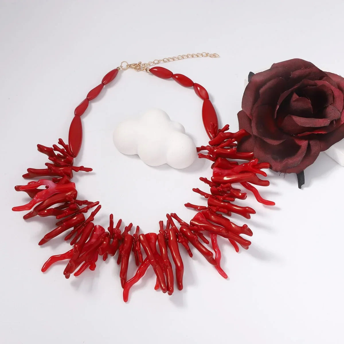 Women's Fashion Coral Choker