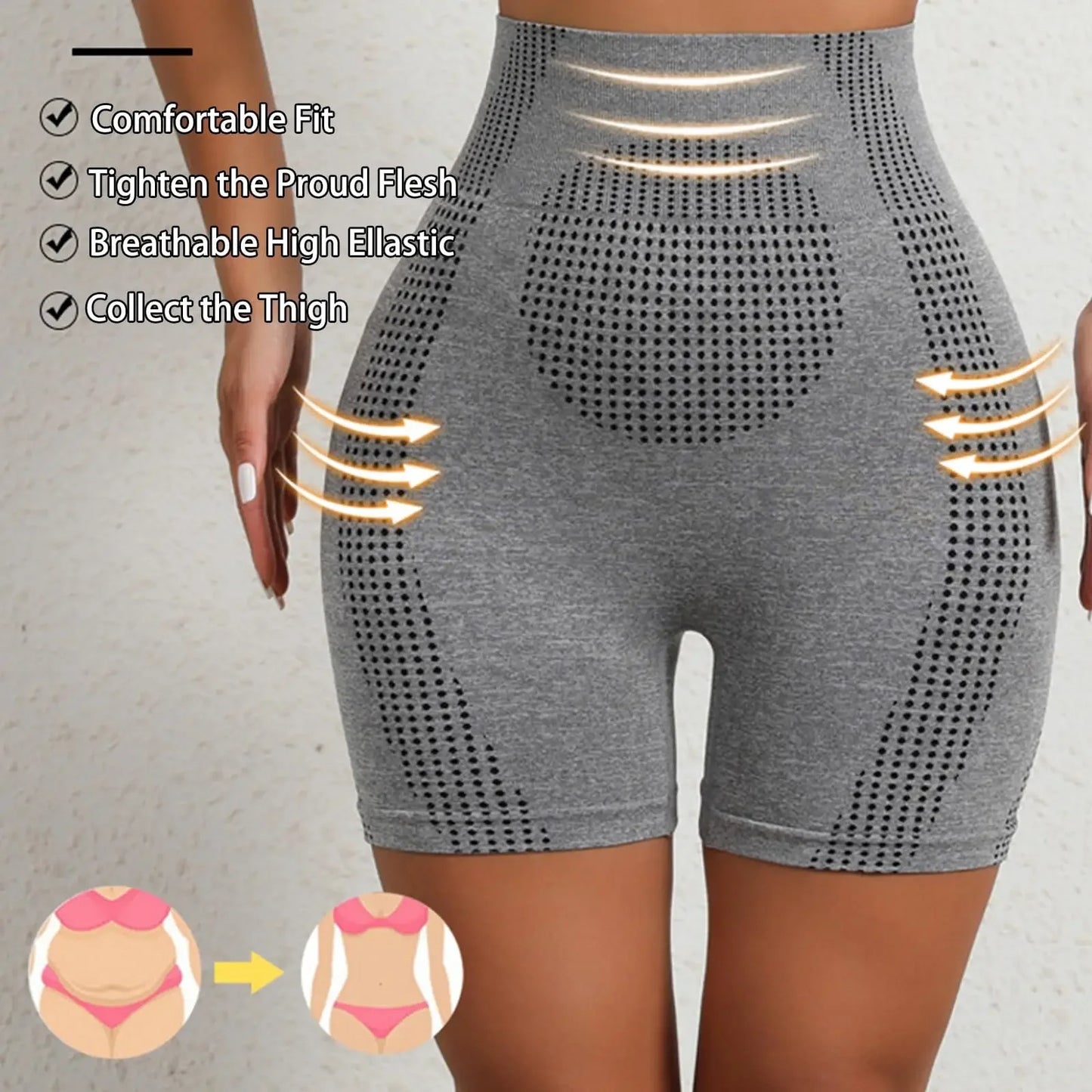 Women's High-Waisted Shapewear Shorts