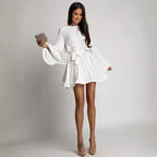 Pleated Mini Dress