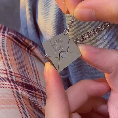 Customized Envelope Love Necklace