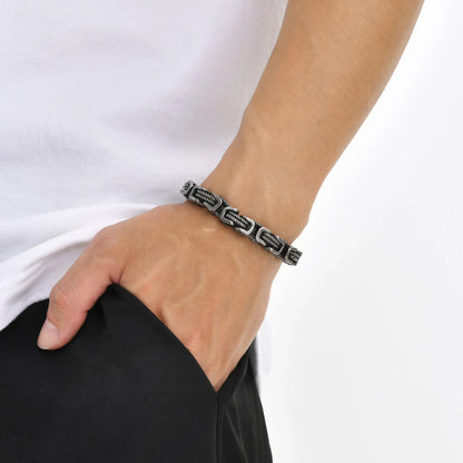Men's Chunky Byzantine Bracelet