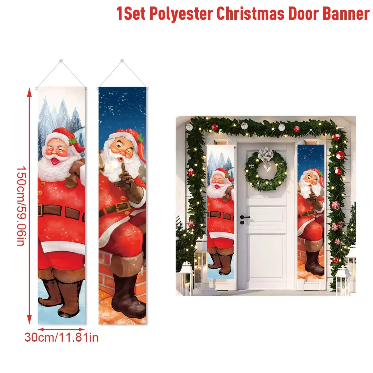 Christmas Hanging Door Banner
