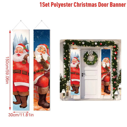 Christmas Hanging Door Banner