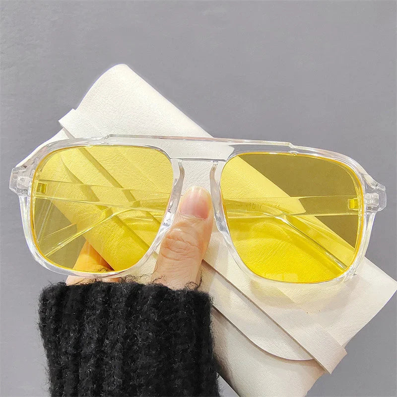 Sporty Vintage Frame Glasses