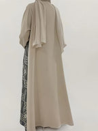 Elegant Floral Embroidered Abaya