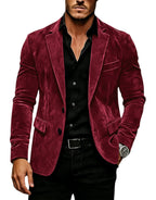 Suede Texture Notch-Lapel Sport Coat