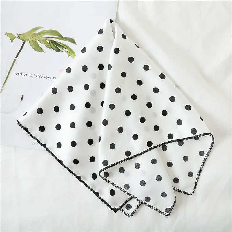 Dot Print 50cm Square Scarf